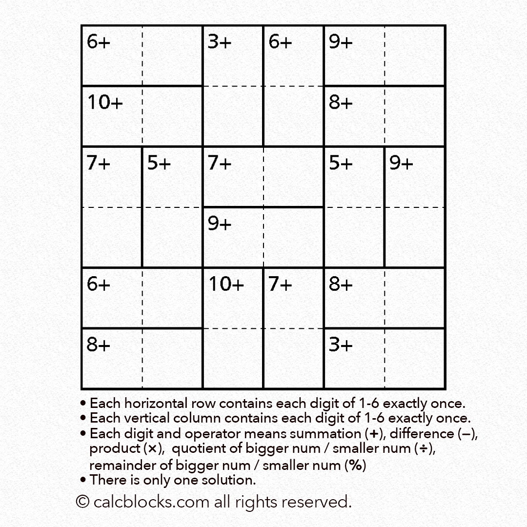CalcBlocks Sudoku like Calculation Puzzles. We upload Sudoku 4x4